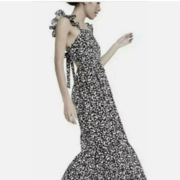 Rixo for Target Floral Ruffle Strap Maxi Dres - Picture 3 of 7